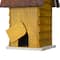 Glitzhome® 12" Retro Yellow Distressed Cottage Birdhouse